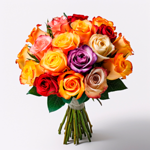 זר כלה פרחים צבעוניים