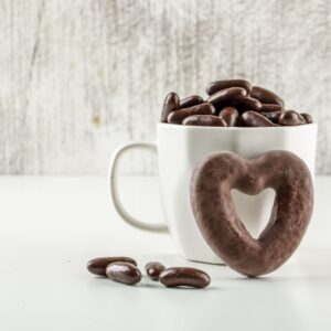 כוס שוקולד לב